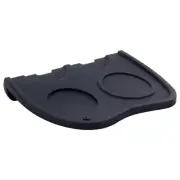 Large Silicone Coffee Tamper Mat, Black, Anti-Slip Espresso Tamper Mat