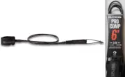 Dakine Pro Comp 6' X 3/16" Surfboard Leash Irons Black