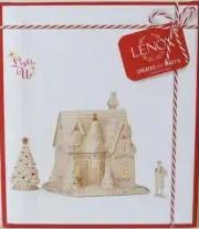 LENOX MISTLETOE PARK series COTTAGE - 3 Piece STARTER SET with MAN -- NEW in BOX