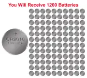 1200x Toshiba CR2016 Batteries 3v Lithium Coin Battery Bulk Wholesale Lot