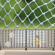 Stair Safety Net for Kids Rope Net Safety Netting for Railings Suitable for Balconies, Stair, Railing, Playground, Indoor and Outdoor Decoration (4mm,1.5X1m)