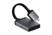 SATECHI Aluminium Type-C Dual HDMI Adapter - Space Grey ( Dual Display only