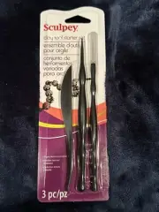 Sculpey 3 PCS Polymer Clay Tools Starter Set New in Package
