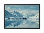 Svalbard Mountain Framed Print Fine Art Poster Print