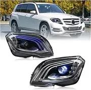 Car LED Head Light Compatible For Benz GLK X204 Headlight 2013-2015 Full LED Head Lamps Auto Assembly Upgrade Design(Original Xenon)