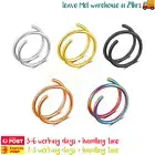 2PCS Double Nose Hoop Ring Twisted Spiral Piercing Surgical Steel Body Jewellery