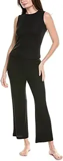 [Natori] Women's Rib Essentials Tank PJ Length: 21", Inseam: 29, Black, Large, Black, Large
