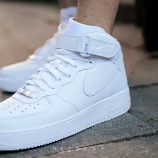 NICEDAY 現貨 Nike Air Force 1 全白 高筒 空軍一號 經典款 CW2289-111