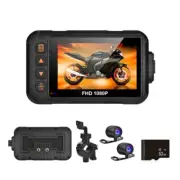 1080P Motorcycle Camera DVR Motorcycle Dashcam 3.0 Inch Front Rear Camera7936