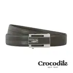 CROCODILE 鱷魚皮件 真皮皮帶 自動穿扣皮帶 0101-25008-01