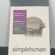 Simplehuman Microfiber Sponge Mitt Clean Polish Stainless Steel Machine Wash