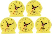 KICHOUSE 5pcs Teaching Clock Model Learning Clock for Teaching Time Clock Tool Clock Models Learn to Tell Time Clock Students Clock Learning Tool Clock Props Time Learning Clock Plastic