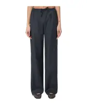 drawstring casual pants 36,40 black