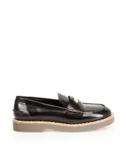 Black Patent Leather Loafers