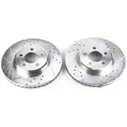 PowerStop Disc Brake Rotor Set - Fits Chrysler 300 2005-2019, Dodge Challenger 2 (for: Chrysler)