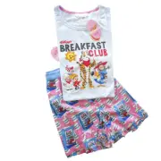 PA+ Peter Alexander Breakfast Club PJ Pyjama Set Tee & Short Various Sizes NWT