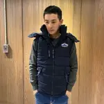 美國百分百【全新真品】SUPERDRY 極度乾燥 BLUESTONE 連帽 背心 外套 刷毛 防風 AU96