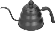 PTFE Stainless Steel Tea Pot Coffee Kettle Gooseneck Spout Pour Over Coffee Maker Drip Kettle Black for Home Coffee (1.2L)