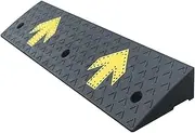 Threshold Ramp, 2/3 / 4/5 / 6in Rise Driveway Ramp with Arrow Pattern, Heavy Duty Rubber Threshold Ramp for Wheelchair Trucks Vans RV, Easy to Install (Color : Black, Size : 14cm (5 1/2in) Rise