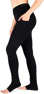 [Yogipace] Women's 34" Inseam High Rise/Mid Rise Goddess Extra Long Leggings Yoga Over The Heel Legging - Tall Length