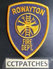 ROWAYTON, CONNECTICUT FIRE DEPARTMENT PATCH CT