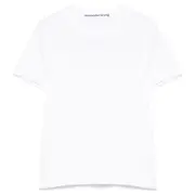 [Alexander Wang] Distressed Logo Shrunken Tee