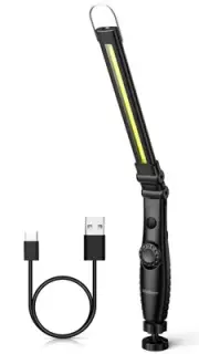 LED Work Light，800 Lumens Foldable Rechargeable Cob Work Light with Magnetic ...