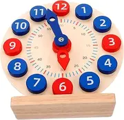 Vaguelly Boys and Girls Clock Learning Teaching Clock for Toddlers Wooden Number Educational Toys Clock Toy for Boys and Girls