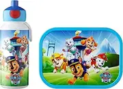 Mepal - Campus Lunch Set - Lunch Set for Children with Pop-up Water Bottle & Lunch Box - Lunch Set for School or on The Go - Dishwasher Safe & BPA Free - 400 ml + 750 ml - Paw Patrol Pups