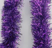 10m (33ft) Chunky Tinsel Christmas Tree Decoration Xmas Garland Celebrations645673119057 Purple