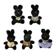 Adorable Plush Rabbit Keychain Cute Cartoon Keyring Backpack Charm for Women