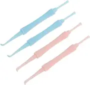 Beatifufu 4Pcs Ear Wax Removers Double Ended Spiral Ear Tools Comfortable Ear Cleaning Supplies for Removal Random Colors