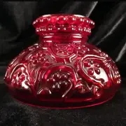 Miniature genuine RUBY RED Glass Shade for old mini oil lamp