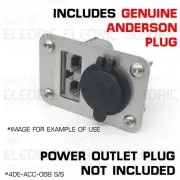 Anderson & Power Outlet Flush Mount Plate & Bracket S/S Include 1x SB50 plug 068