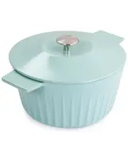 Martha Stewart Enameled Cast Iron 5qt Round Dutch Oven With Lid
