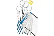 Regent Halex Premier 4-Player Badminton Set Racket Shuttlecocks w Poles & Net