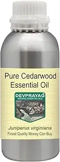 Devprayag Pure Cedarwood Essential Oil (Juniperus virginiana) Natural Therapeutic Grade Steam Distilled 630ml (21 oz)