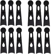 12pcs Backing Desktop Stand,Picture Frame Support, desktop stand Simple Frame Pedestal Holder crystal Frame Easel Back Tool Stand Arts & Crafts Easels Crystal Holder PVC Display Racks Picture Holder Set up(Black）