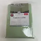 HUNTINGTON HOME Jacquard Fabric Tablecloth Sage Green 60 x 104 Oblong Easy Care