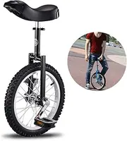Unicycle 16/18/20/24 Inch Unicycle, Adult Trainer Unicycle, Height Adjustable Skidproof Bike, Balance Cycling Exercise Bike Unicycle, Suitable for People 1.20-1.75 Meters,Black,24 Zoll