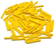 Lego 100 New Yellow Technic Axle 5L Pieces