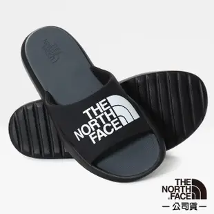 【美國The North Face】男 款Triarch Slides輕量便利LOGO戶外拖鞋.涼鞋_黑_5JCA