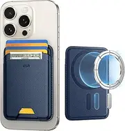 [ESR] for MagSafe Wallet, 5-Card Holder, iPhone Wallet with 3,200 g Magnetic Strength, Vegan Leather, Magnetic Wallet for iPhone, for iPhone 16/15/14/13/12 Series, Not for 13/12 Mini, Dark Blue