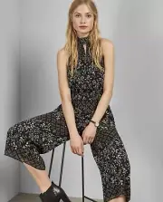 Ted Baker Marcila Hazel High Neck Wide Leg Jumpsuit