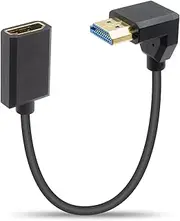 Duttek 1Ft/30cm 8K HDMI Extender - 90 Degree Down Angle Male to Female Cable for TV, Xbox, PS5, Laptop PC