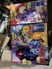 Deluxe SENTINEL, FANTASTIC 4 GALACTUS AND SILVER SURFER GALACTUS. 3 FIGURE LOT