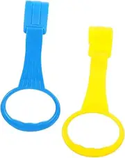 SOPOTUTU 2Pcs Standing Assistance Rings for Playpen Ergonomic Pull Up Handles for Indoor Activities Promotes Coordination and Fall Prevention Easy Detachable Design for Space