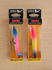 Lot of 2 RAPALA SCRDHJ10 ( PBPU , ELJ )
