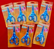 7 FISKARS SCHOOL SCISSORS ~SPACE/PLANET THEME ~Pointed Tip, Safety Edge ~ NEW!