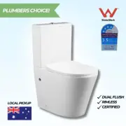 Rimless Back To Wall Toilet | Soft Close | WELS Rated + Watermark Certified